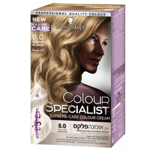 צבע לשיער קולור ספיישליסט 8-0 בלונד בינוני ערכה 60 מ”ל תוקף 8.23