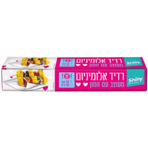 רדיד אלומיניום לבבות שייני 18 מ’ 30 ס”מ רוחב עבה עודפים