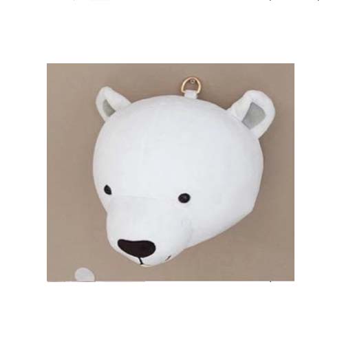 בובת ראש לעיצוב חדר ילדים דב לבן.jpg